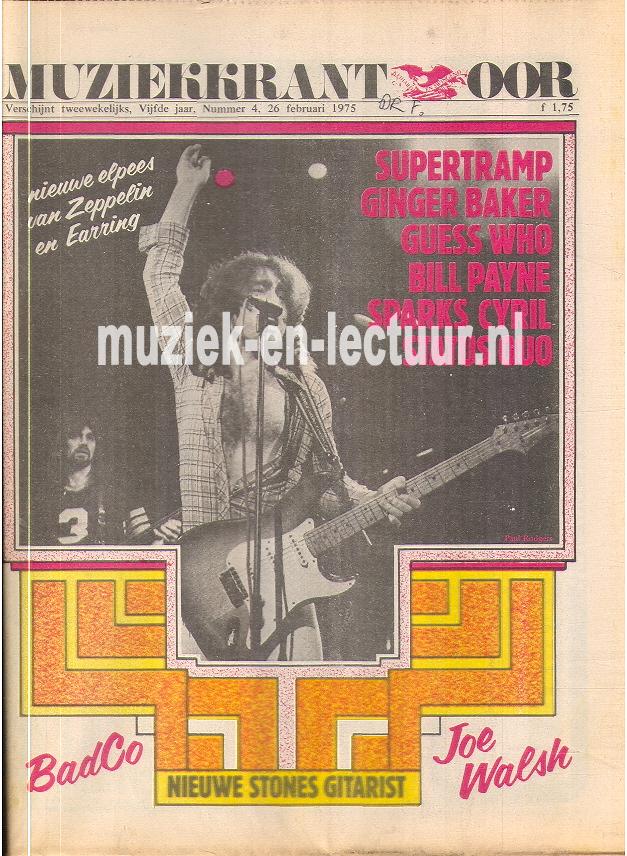 Muziekkrant Oor 1975 nr. 04